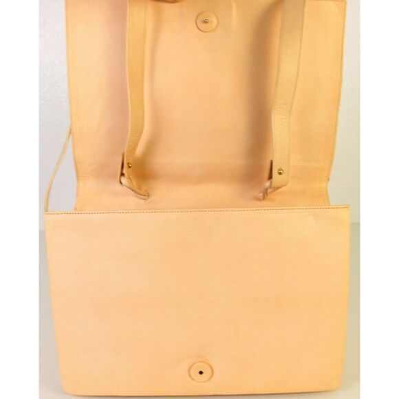 VTG ANDREA PFISTER ITALY CREAM BLUSH GENUINE LEATHER SHOULDER BAG XBODY PURSE - Picture 12 of 12